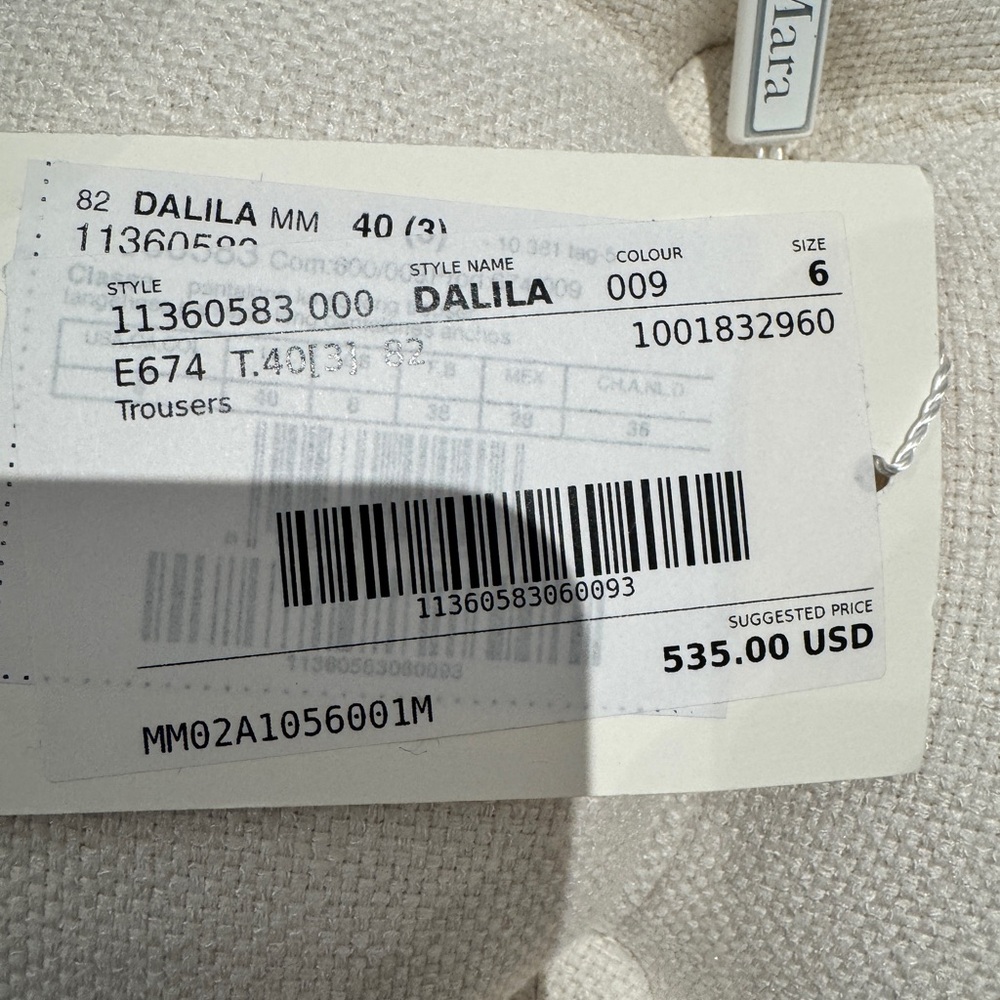 *New With Tags* MaxMara Light Blue Women's Trousers - Picture 8 of 10